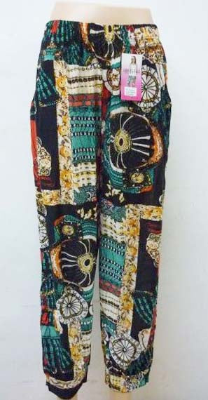 Womens Casual Pants Elastic Waist Drawstring Summer Lounge Baggy Trousers