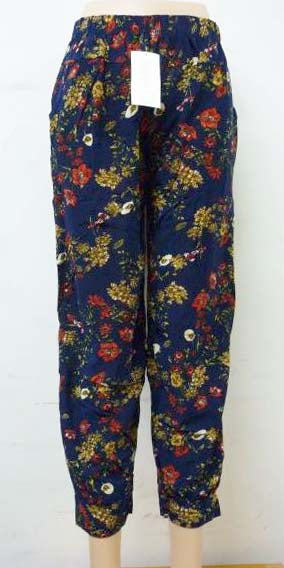 Womens Casual Pants Elastic Waist Drawstring Summer Lounge Baggy Trousers