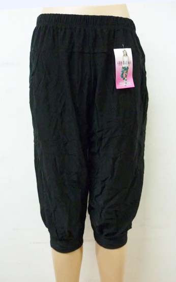 Womens Casual Capri Pants Elastic Waist Drawstring Summer Baggy