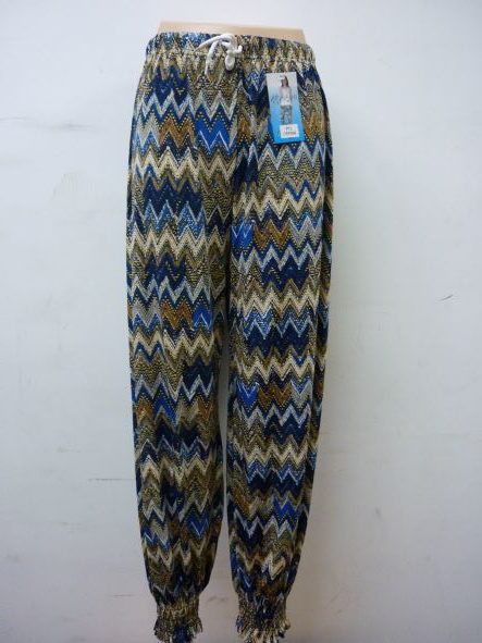 Women's Summer Linen Pants High Waisted Drawstring Printed Bohemian Trousers