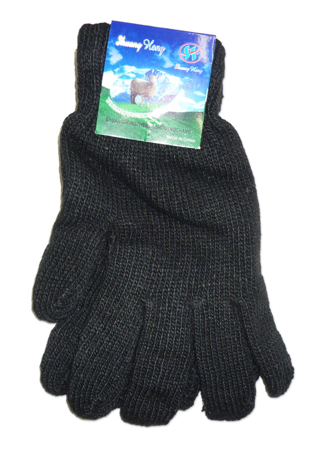 Half Finger Gloves & Winter Gloves, Knit Warm Stretchy Mittens Fingerless Gloves in Common Size for Men and Women,black