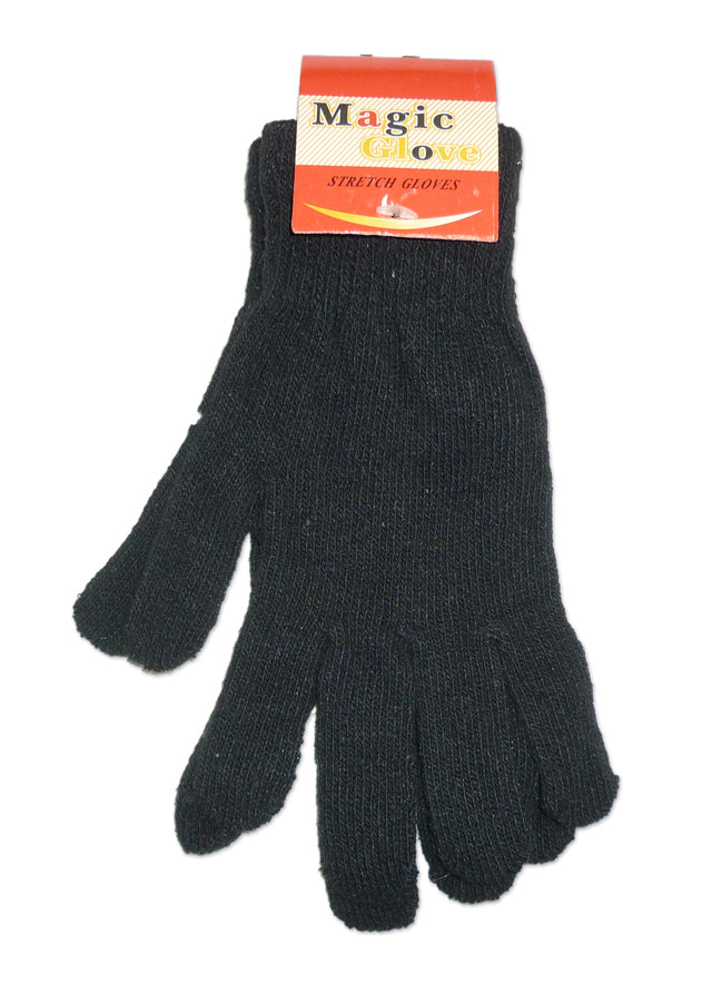 Half Finger Gloves & Winter Gloves, Knit Warm Stretchy Mittens Fingerless Gloves in Common Size for Men and Women,black