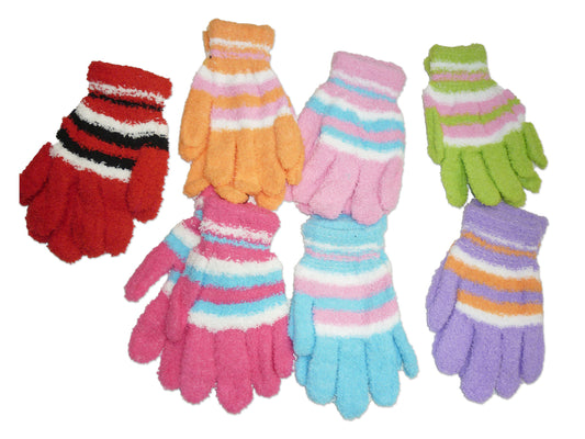 Kids Knit Gloves Kids Gloves Winter Toddler Gloves Full Fingers Knit Gloves Children Stretchy Warm Gloves Bulk for Boys Girls