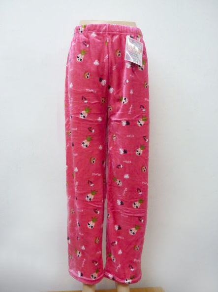 Women Cute Fleece Pajama Pants Winter Warm Fuzzy Graphic Thermal Joggers Loungewear