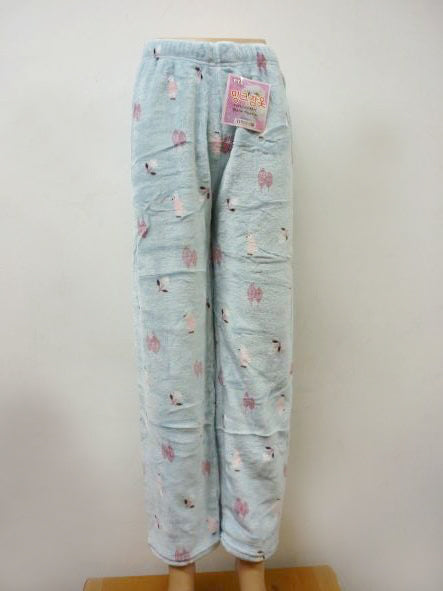 Women Cute Fleece Pajama Pants Winter Warm Fuzzy Graphic Thermal Joggers Loungewear