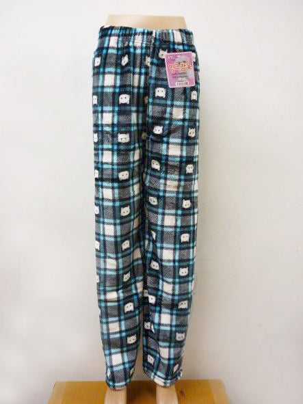 Women Cute Fleece Pajama Pants Winter Warm Fuzzy Graphic Thermal Joggers Loungewear