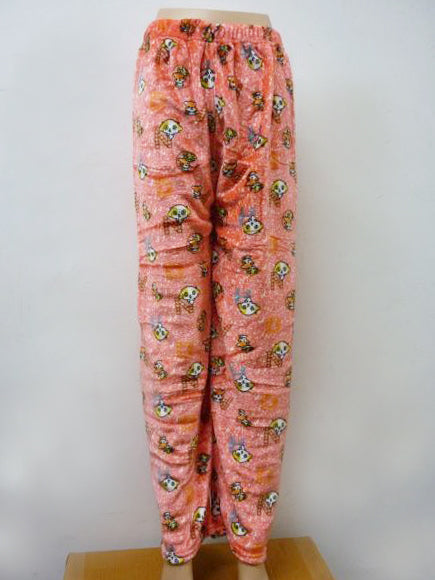 Women Cute Fleece Pajama Pants Winter Warm Fuzzy Graphic Thermal Joggers Loungewear