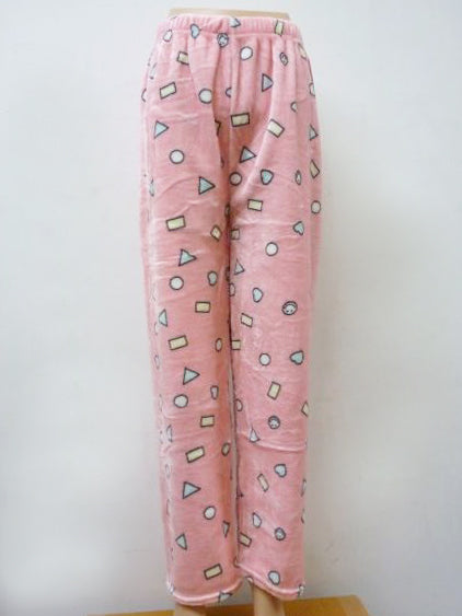 Women Cute Fleece Pajama Pants Winter Warm Fuzzy Graphic Thermal Joggers Loungewear