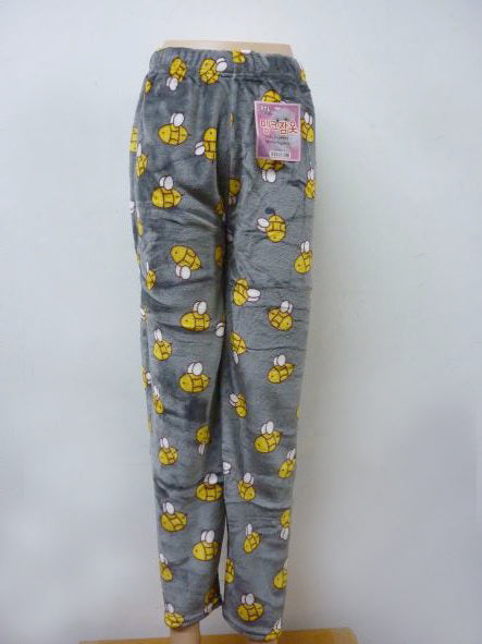 Women Cute Fleece Pajama Pants Winter Warm Fuzzy Graphic Thermal Joggers Loungewear