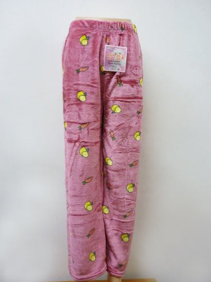Women Cute Fleece Pajama Pants Winter Warm Fuzzy Graphic Thermal Joggers Loungewear