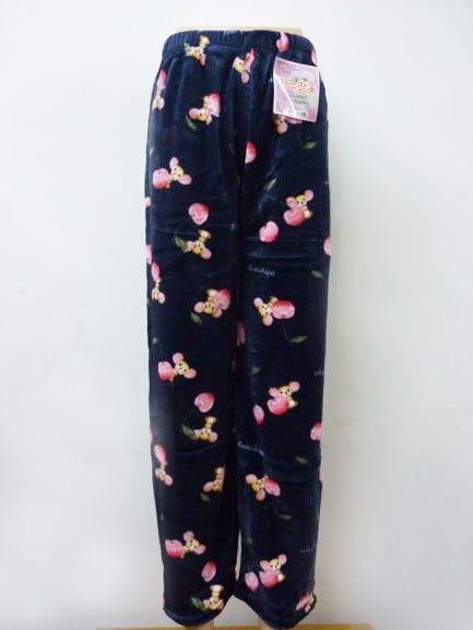 Women Cute Fleece Pajama Pants Winter Warm Fuzzy Graphic Thermal Joggers Loungewear
