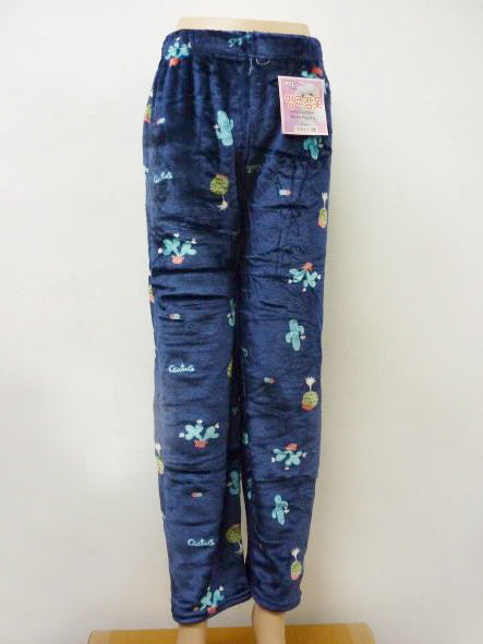 Women Cute Fleece Pajama Pants Winter Warm Fuzzy Graphic Thermal Joggers Loungewear
