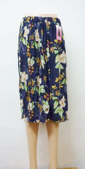 Women's Patterns Ombre Lightweight Flare Midi Pull On Closure Skirt