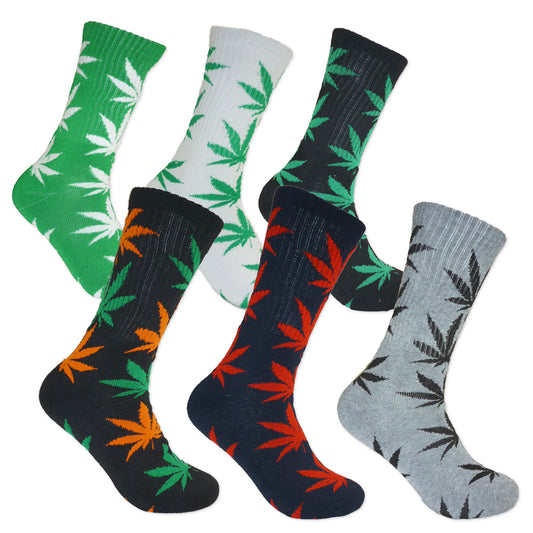 Men's Dress Socks Colorful Patterned Crew Socks